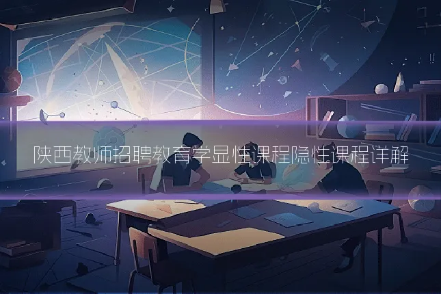 陕西教师招聘教育学显性课程隐性课程详解