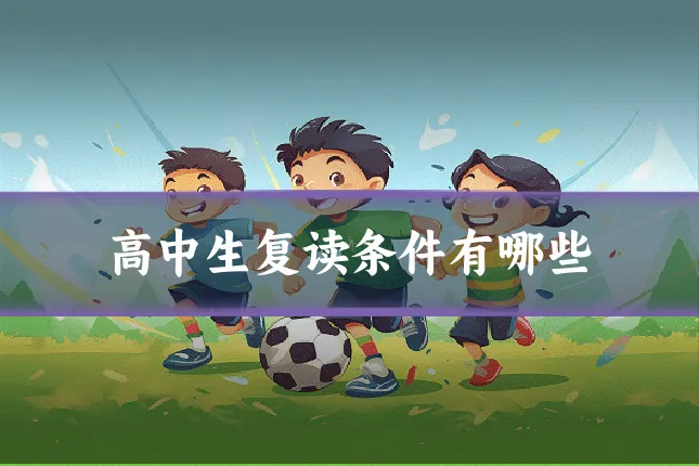 高中生复读条件有哪些