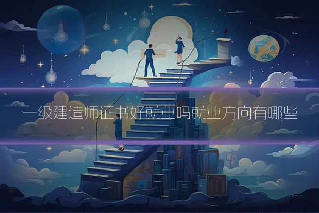 一级建造师证书好就业吗就业方向有哪些