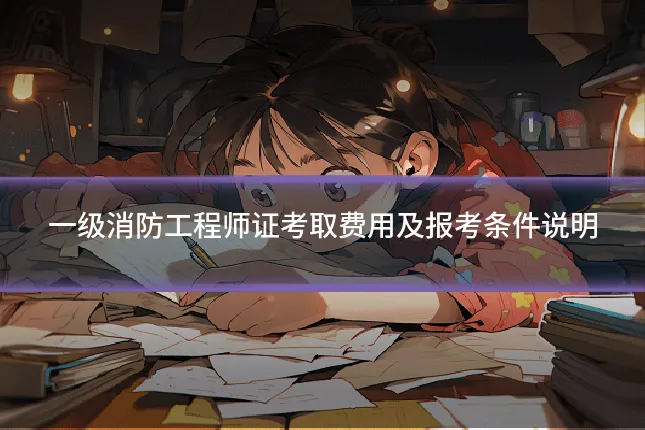 一级消防工程师证考取费用及报考条件说明
