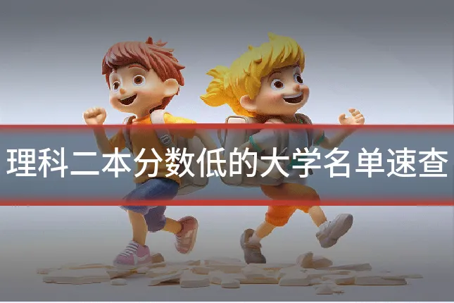 理科二本分数低的大学名单速查