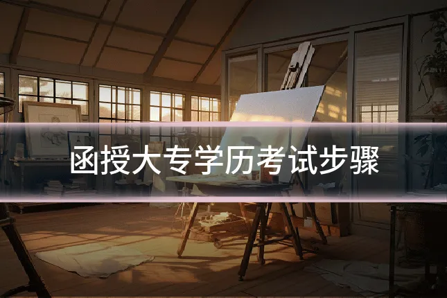 函授大专学历考试步骤