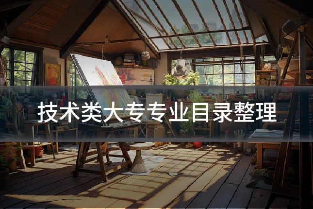 技术类大专专业目录整理