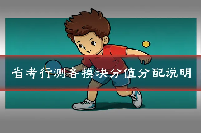 省考行测各模块分值分配说明