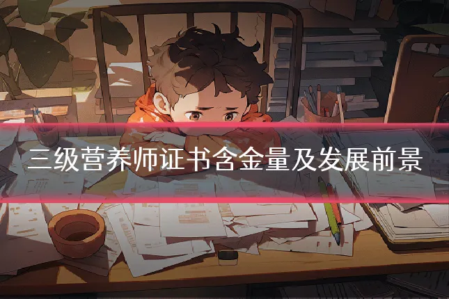 三级营养师证书含金量及发展前景