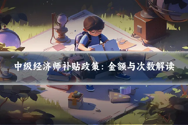 中级经济师补贴政策:金额与次数解读