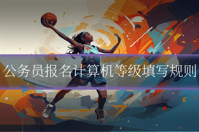 公务员报名计算机等级填写规则