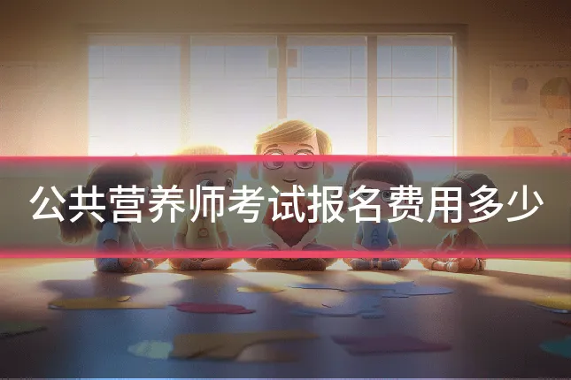 公共营养师考试报名费用多少