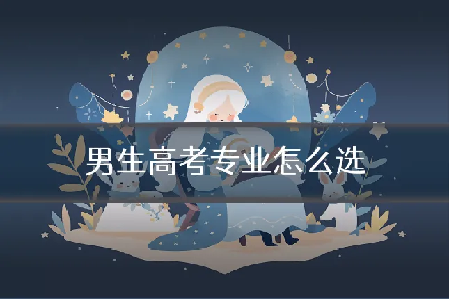 男生高考专业怎么选