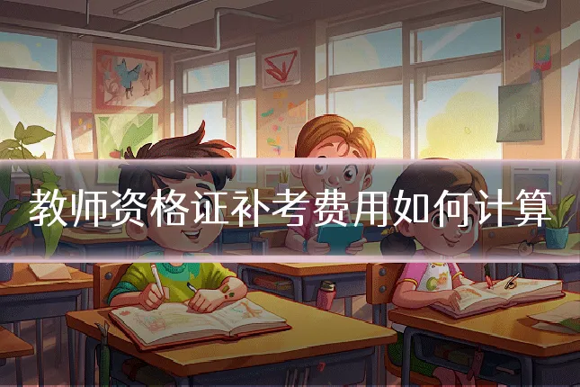 教师资格证补考费用如何计算