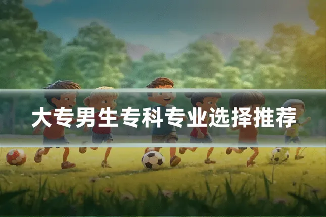 大专男生专科专业选择推荐