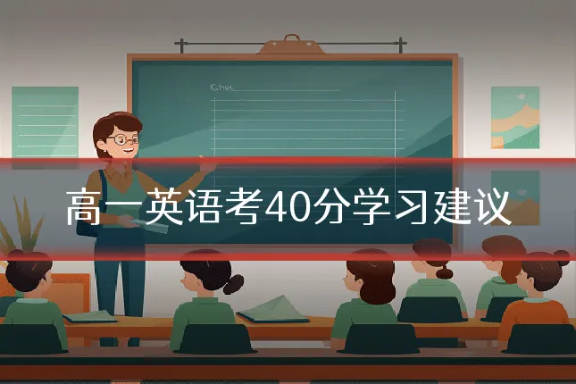 高一英语考40分学习建议