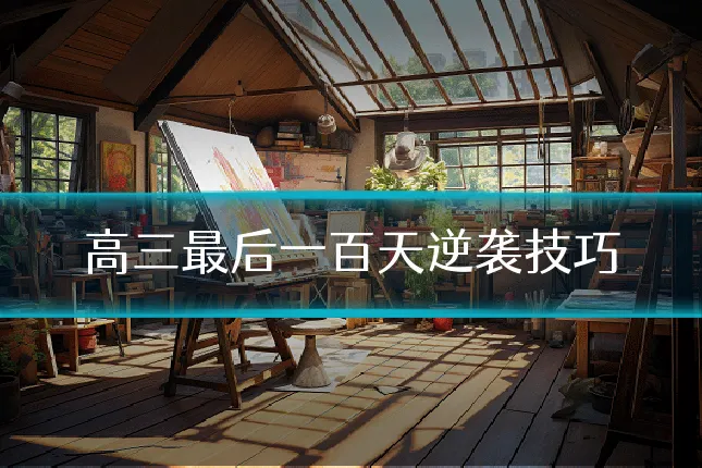 高三最后一百天逆袭技巧