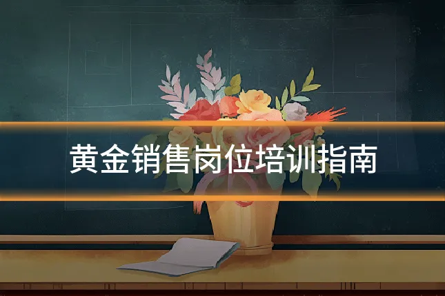 黄金销售岗位培训指南