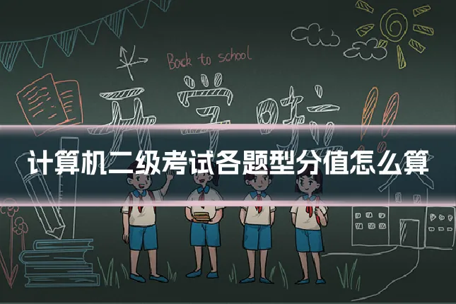 计算机二级考试各题型分值怎么算