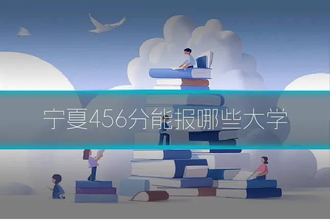 宁夏456分能报哪些大学