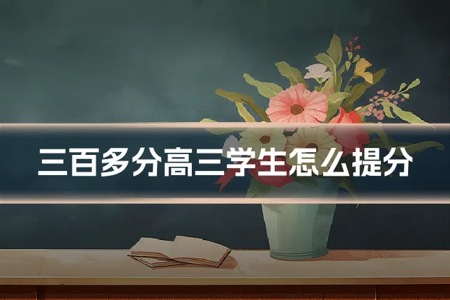 三百多分高三学生怎么提分