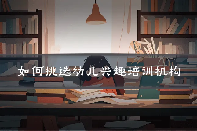 如何挑选幼儿兴趣培训机构