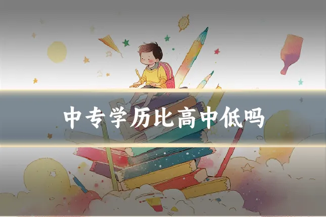 中专学历比高中低吗