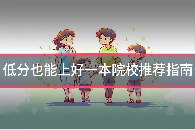 低分也能上好一本院校推荐指南