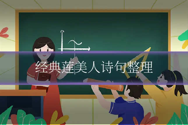 经典莲美人诗句整理