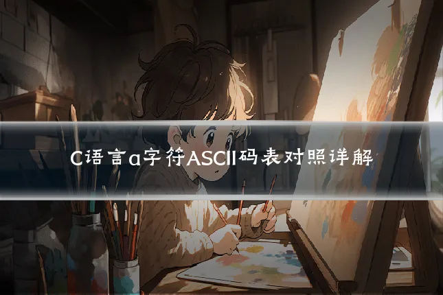C语言a字符ASCII码表对照详解