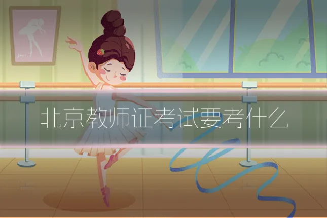 北京教师证考试要考什么
