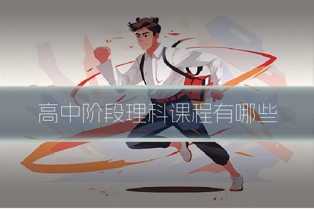 高中阶段理科课程有哪些