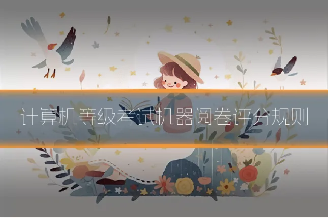 计算机等级考试机器阅卷评分规则