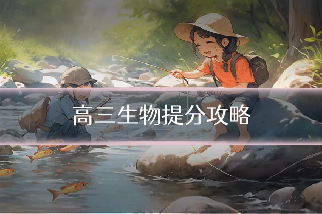 高三生物提分攻略