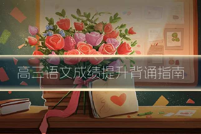 高三语文成绩提升背诵指南