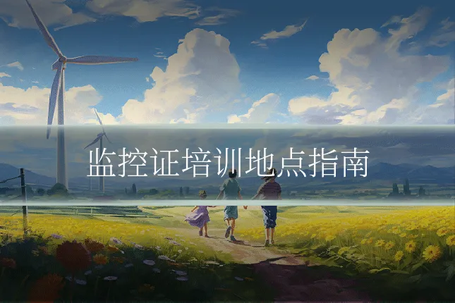 监控证培训地点指南