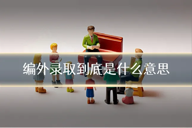 编外录取到底是什么意思