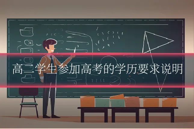 高二学生参加高考的学历要求说明