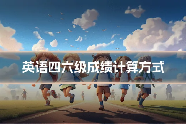 英语四六级成绩计算方式
