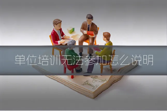 单位培训无法参加怎么说明