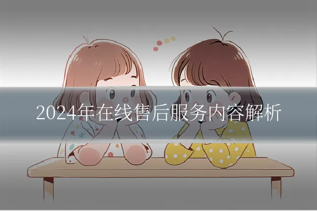 2024年在线售后服务内容解析