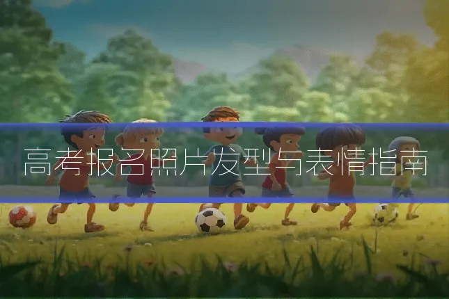 高考报名照片发型与表情指南