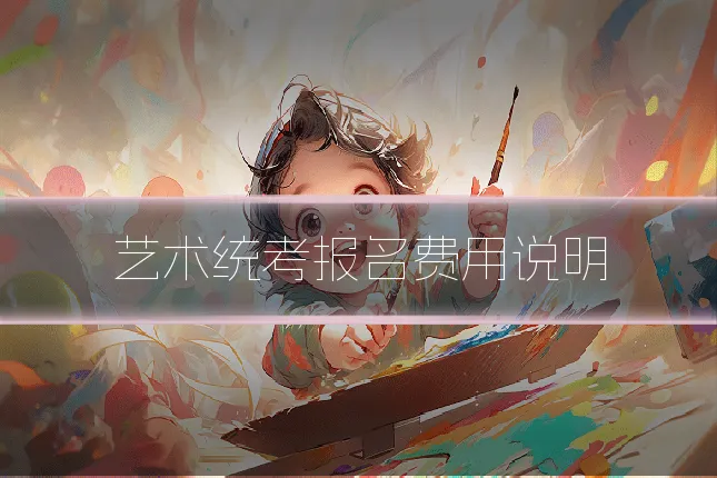 艺术统考报名费用说明