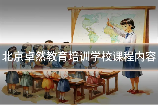 北京卓然教育培训学校课程内容