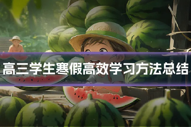 高三学生寒假高效学习方法总结