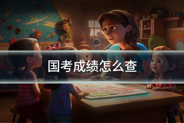 国考成绩怎么查