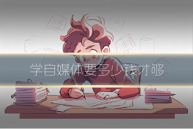 学自媒体要多少钱才够