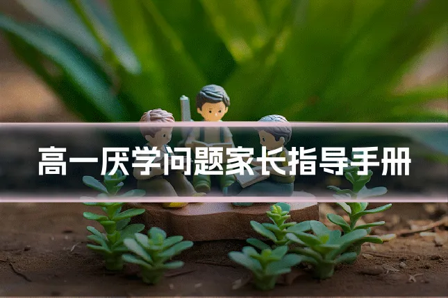 高一厌学问题家长指导手册