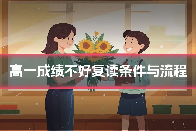 高一成绩不好复读条件与流程