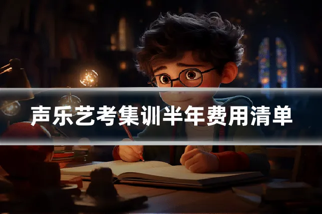 声乐艺考集训半年费用清单