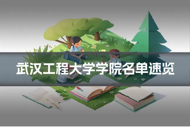 武汉工程大学学院名单速览