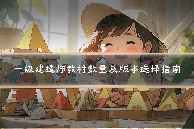 一级建造师教材数量及版本选择指南