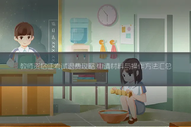 教师资格证考试退费攻略 申请材料与操作方法汇总