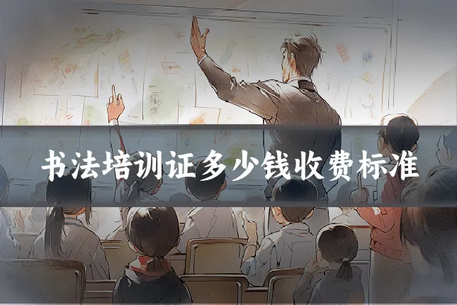 书法培训证多少钱收费标准